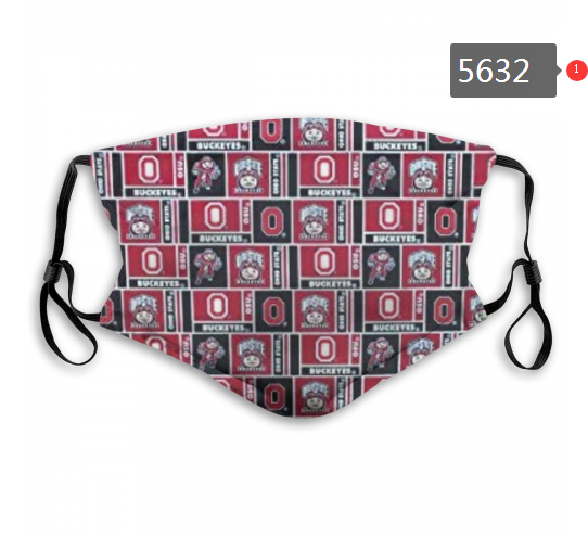 2020 NCAA Ohio State Buckeyes #8 Dust mask with filter